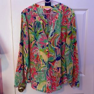 Lilly Pulitzer long sleeve blouse